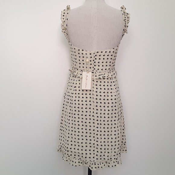 NWT FOR LOVE & LEMONS IVORY SWEETHEART MINI DRESS - Picture 4 of 6